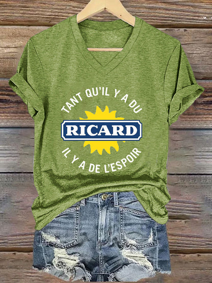 T-shirt à manches courtes Tant Qu'il Y A Du Ricard Femme