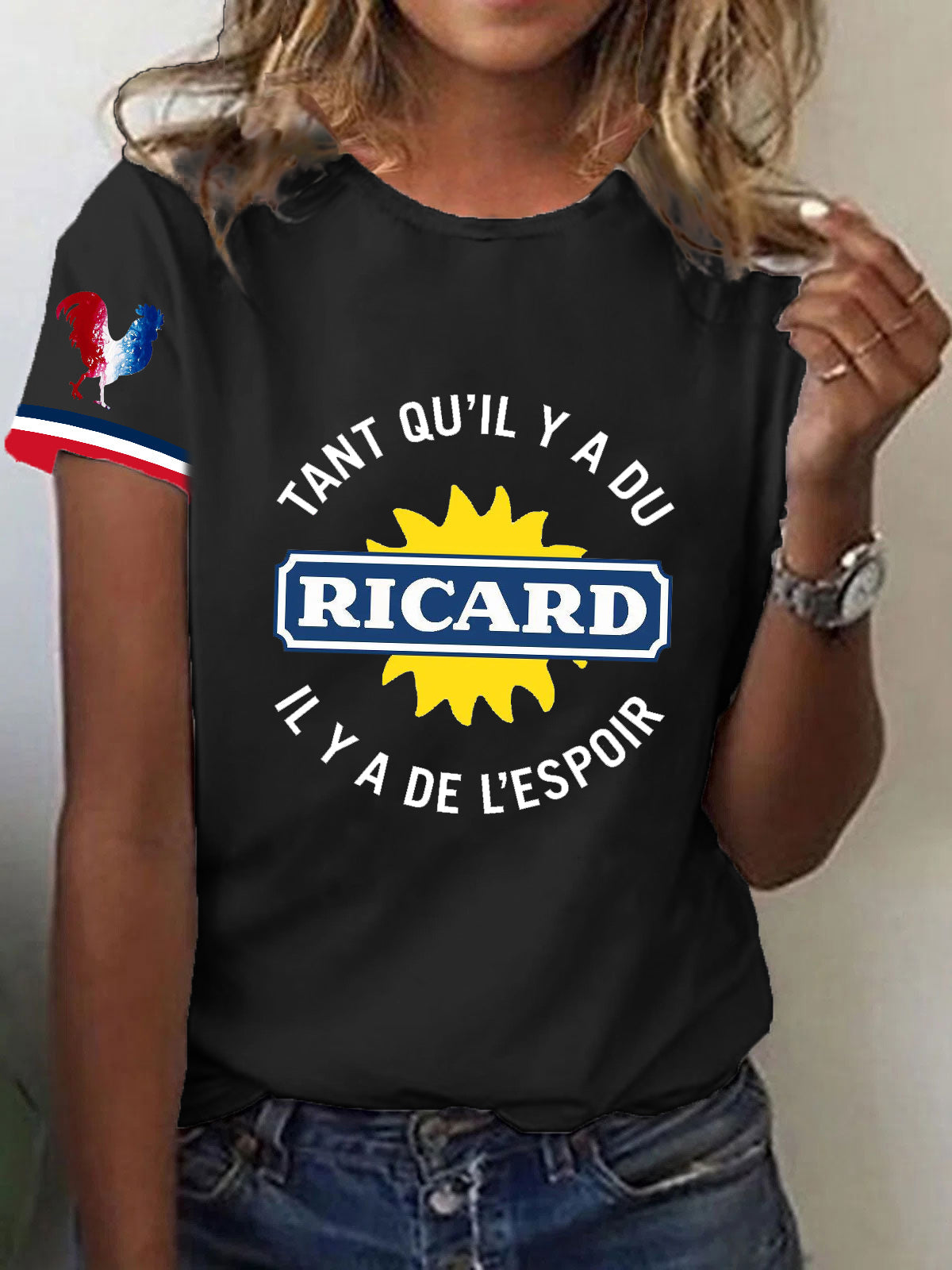 T-shirt à manches courtes Tant Qu'il Y A Du Ricard Femme