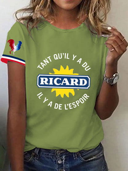 T-shirt à manches courtes Tant Qu'il Y A Du Ricard Femme
