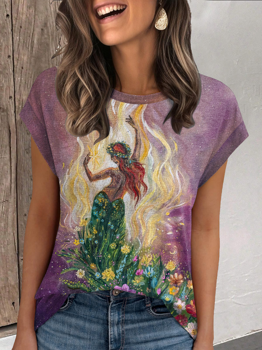 T-shirt imprimé Beldan Dance Femme