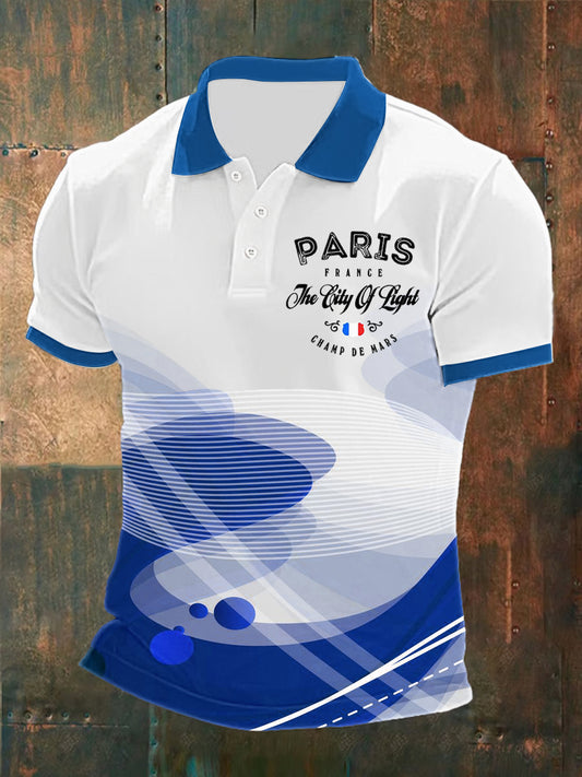 Polo imprimé France pour homme