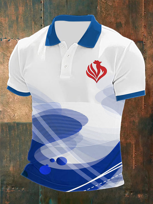 Polo imprimé France Le Coq Gaulois Homme