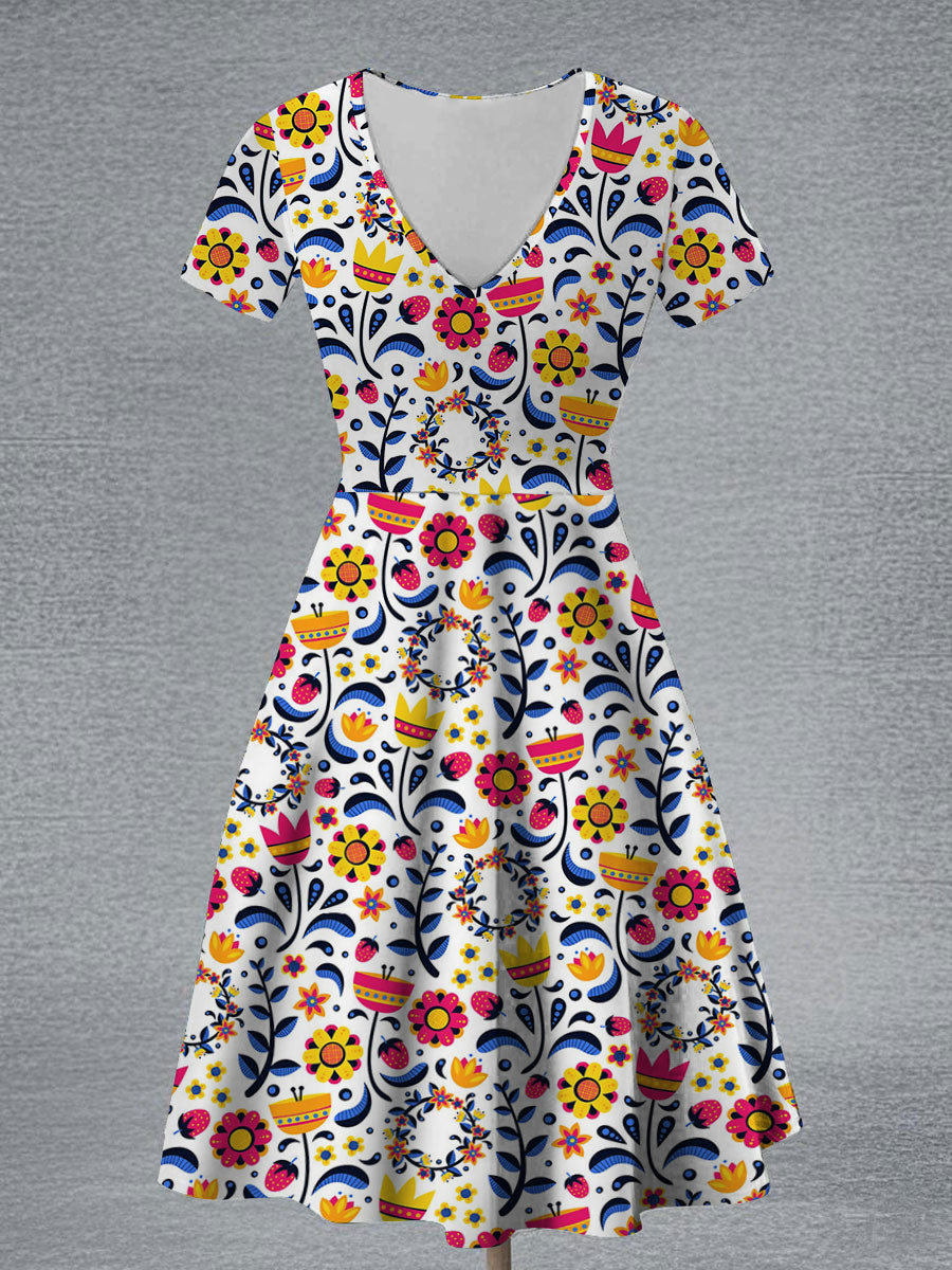 Robe à imprimé floral Midsummer pour femmes