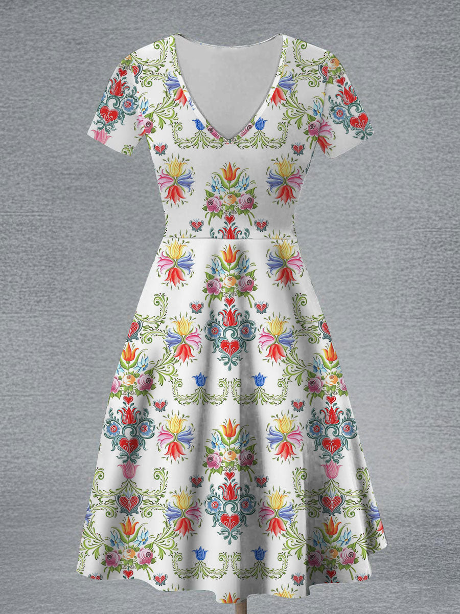 Robe à imprimé floral Midsummer pour femmes