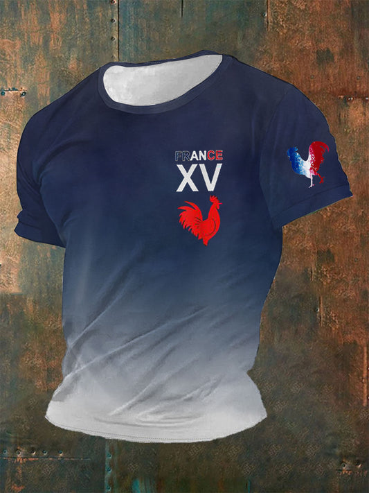 T-shirt France Le Coq Gaulois pour homme comme image / S