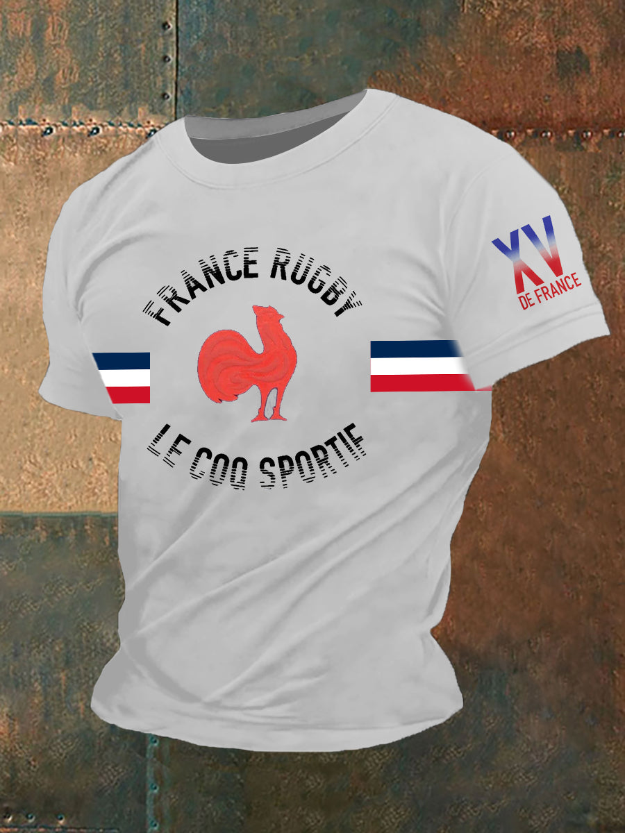 T-shirt à manches courtes France Rugby Homme Blanc / S
