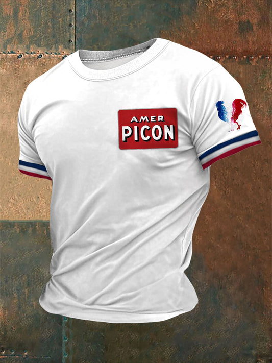 T-shirt à manches courtes Picon Alcohol Printed Homme Blanc / S