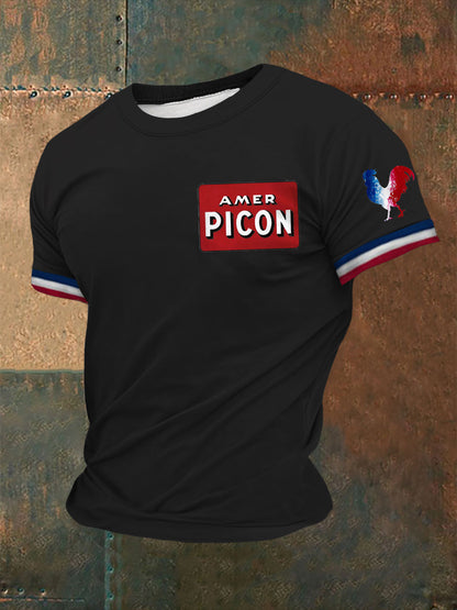 T-shirt à manches courtes Picon Alcohol Printed Homme Noir / S