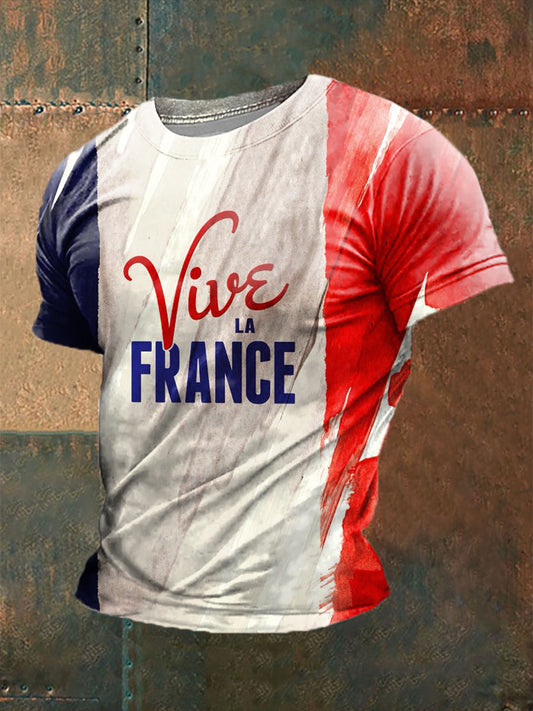 T-shirt à manches courtes Vive La France Homme comme image / S
