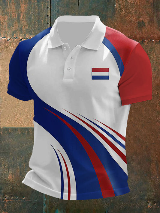 Polo imprimé France pour homme comme image / S