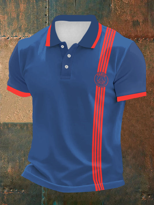 Haut de maillot de football rétro Paris Saint-Germain pour homme Bleu / S