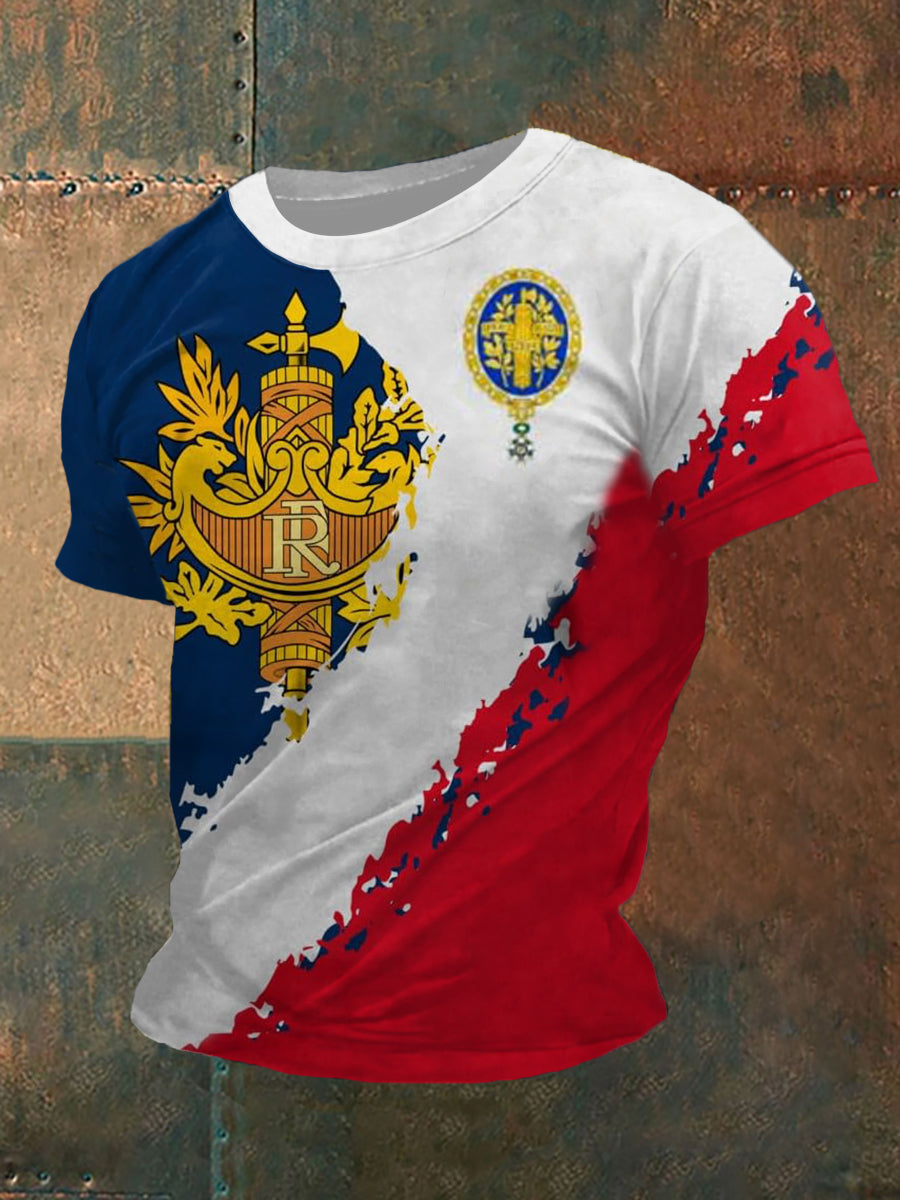 T-shirt manches courtes France pour homme comme image / S