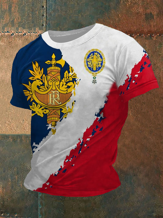T-shirt manches courtes France pour homme comme image / S