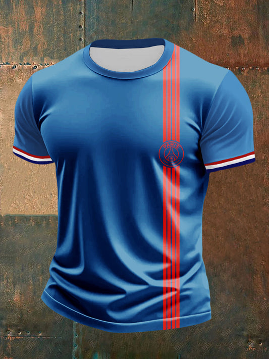 Haut de maillot de football rétro Paris Saint-Germain pour homme Bleu / S
