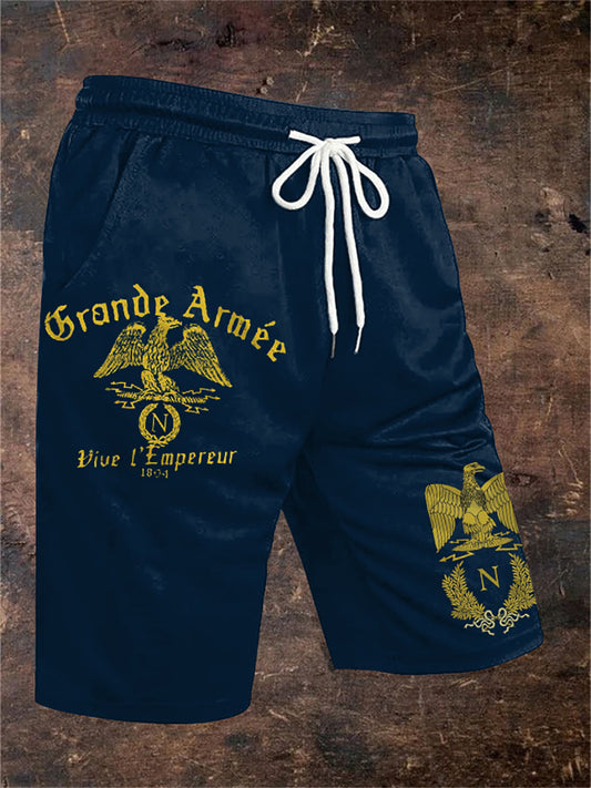 Short Grande Armée Print pour homme Bleu Marine / S