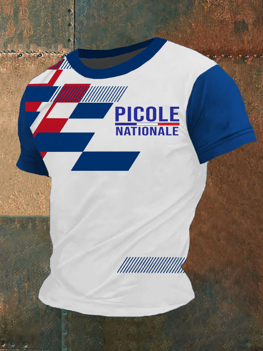 T-shirt à manches courtes Picole Nationale Homme Bleu / S