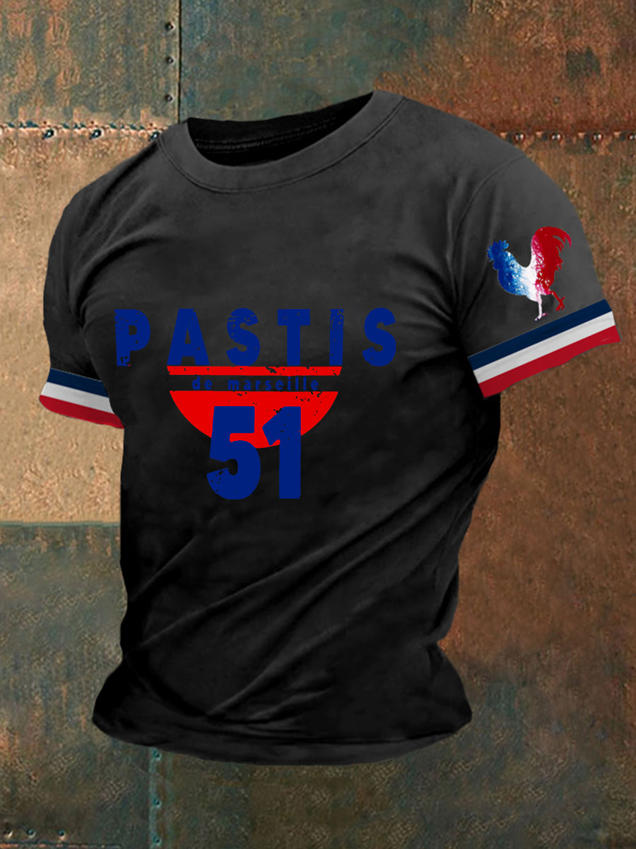 T-shirt à manches courtes Pastis 51 Homme Noir / S