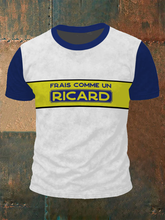 T-shirt à manches courtes Homme Frais Comme Un Ricard Ricard Blanc / S
