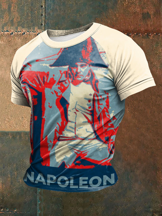 T-shirt imprimé à manches courtes Grande Armée Napoléon Homme comme image / S
