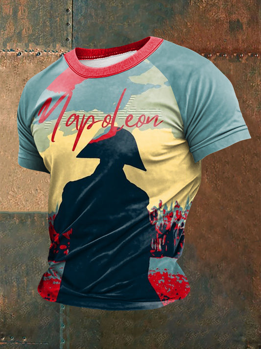T-shirt imprimé à manches courtes Grande Armée Napoléon Homme comme image / S