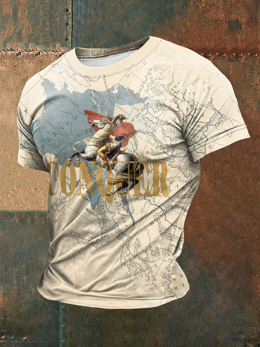 T-shirt imprimé à manches courtes Grande Armée Napoléon Homme comme image / S