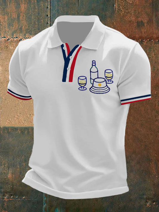 Polo à manches courtes Apéritif Homme Blanc / S