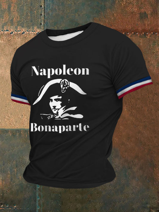 T-shirt imprimé à manches courtes Grande Armée Napoléon Homme Noir / S