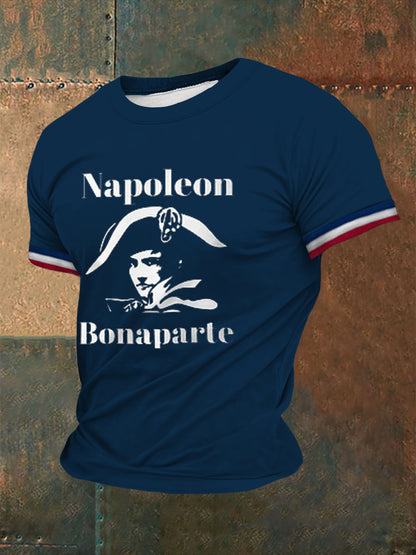 T-shirt imprimé à manches courtes Grande Armée Napoléon Homme Bleu Marine / S