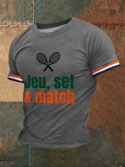 T-shirt à manches courtes French open 2025 Tennis Homme Gris / S