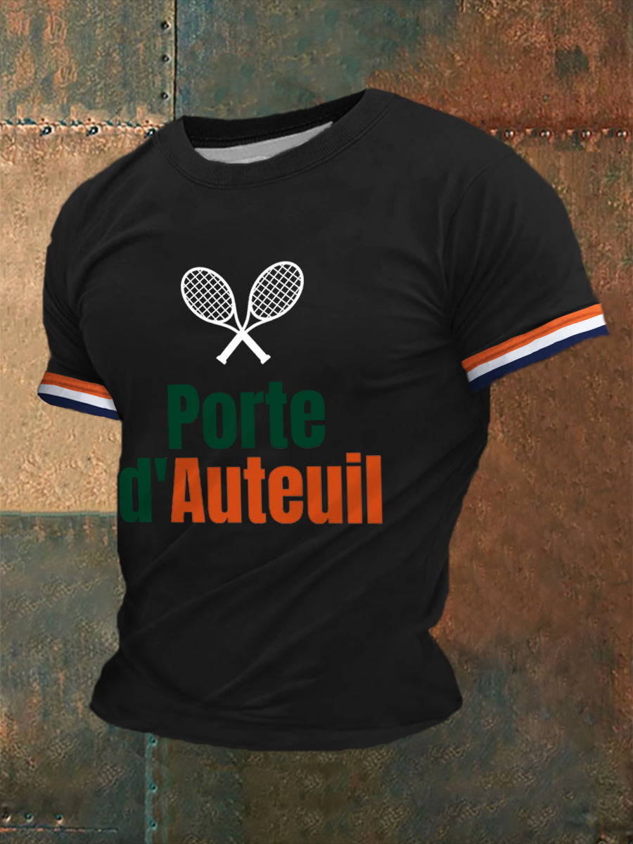 T-shirt à manches courtes French open 2025 Tennis Homme Noir / S