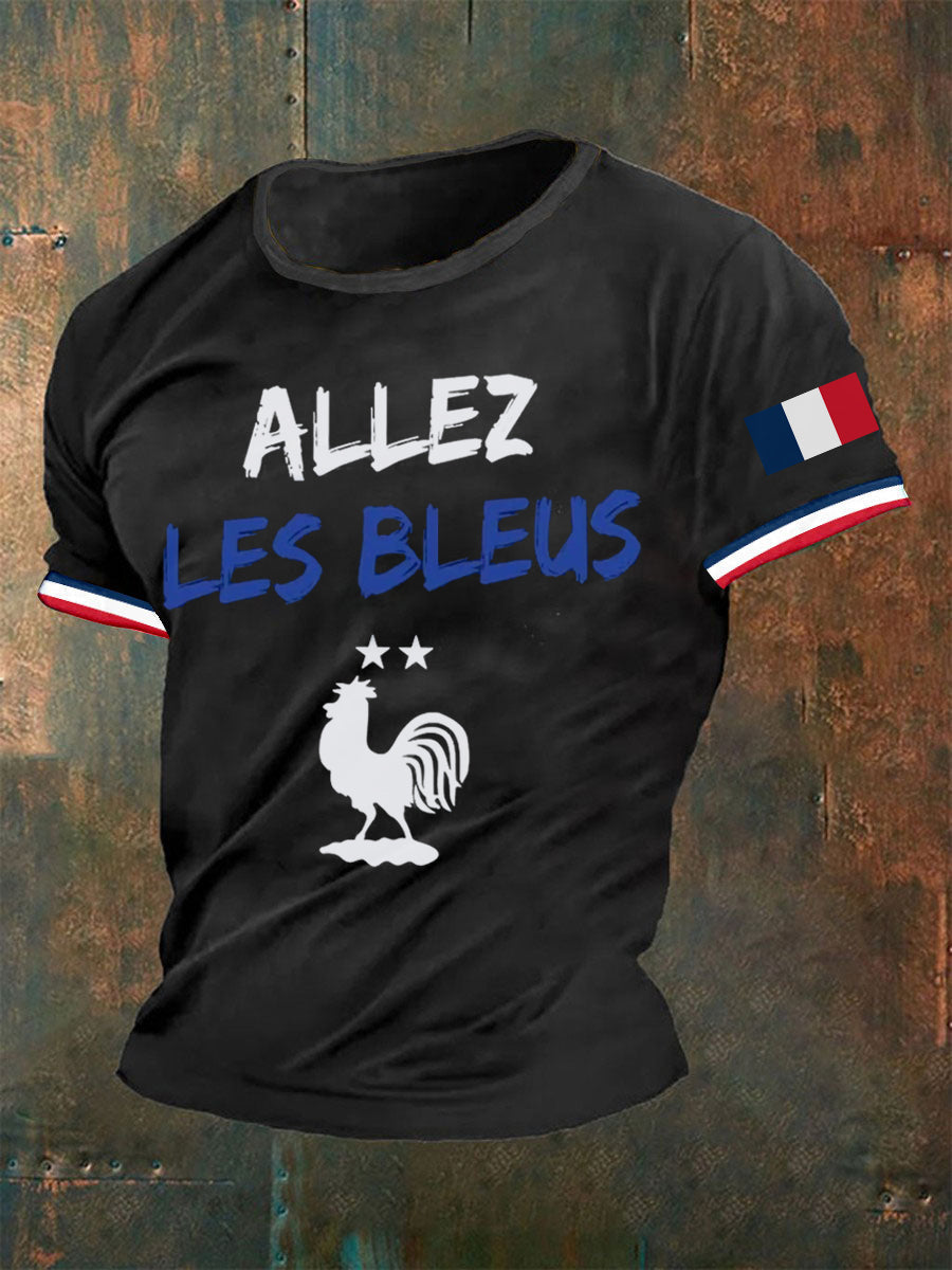 T-shirt imprimé France pour homme Noir / S