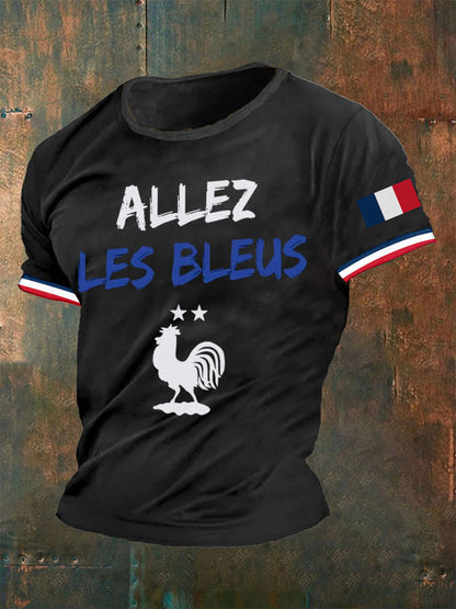 T-shirt imprimé France pour homme Noir / S
