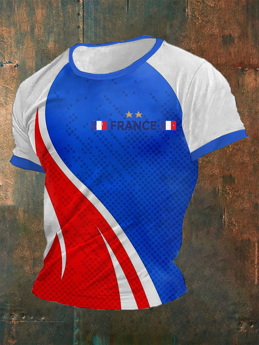 T-shirt imprimé France pour homme comme image / S