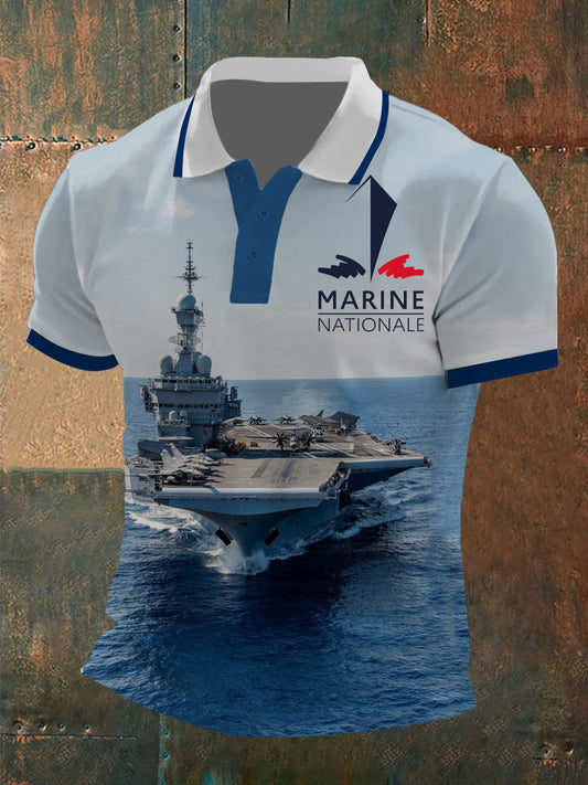 T-shirt à manches courtes Marine Nationale Homme