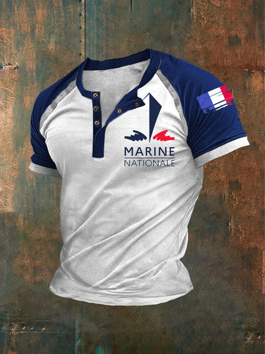 T-shirt à manches courtes Marine Nationale Homme