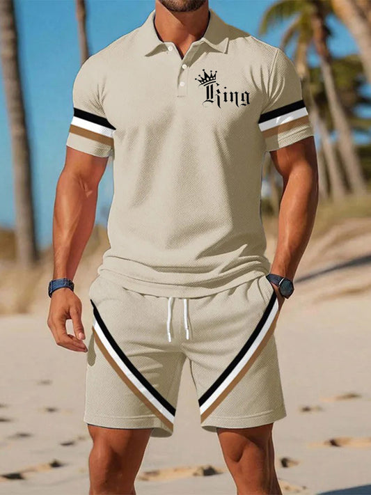 Costume de chemise à manches courtes Casual Business pour hommes
