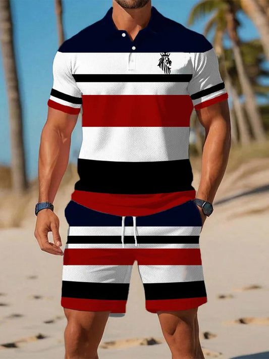 Costume de chemise à manches courtes Casual Business pour hommes