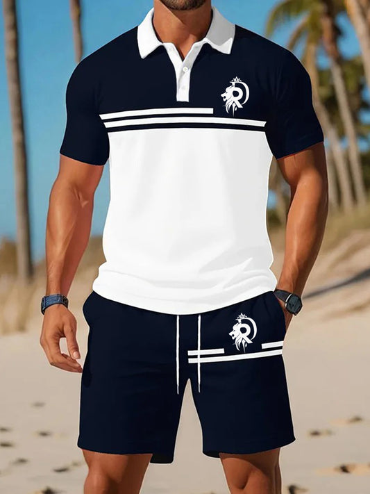 Costume de chemise à manches courtes Casual Business pour hommes