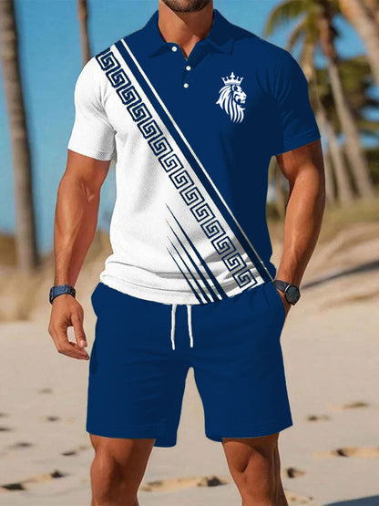 Costume de chemise à manches courtes Casual Business pour hommes