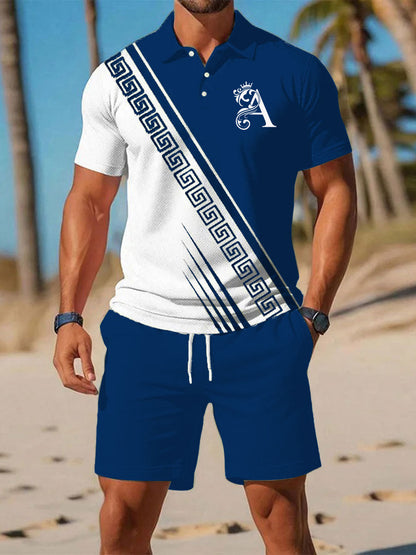 Costume de chemise à manches courtes Casual Business pour hommes
