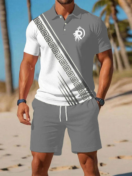 Costume de chemise à manches courtes Casual Business pour hommes