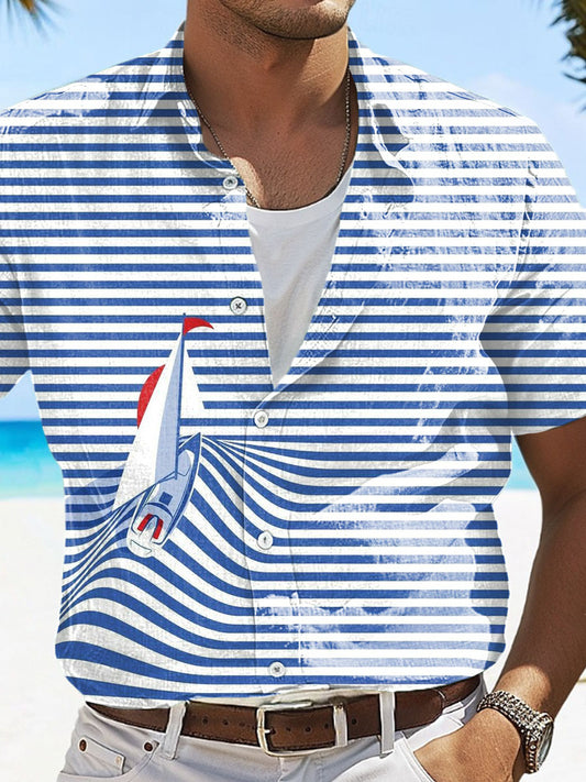 Drôle de style de vacances pour hommes Imprimé Casual Tops