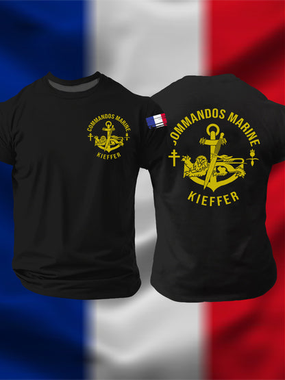 T-shirt à manches courtes Commandos Marine Homme