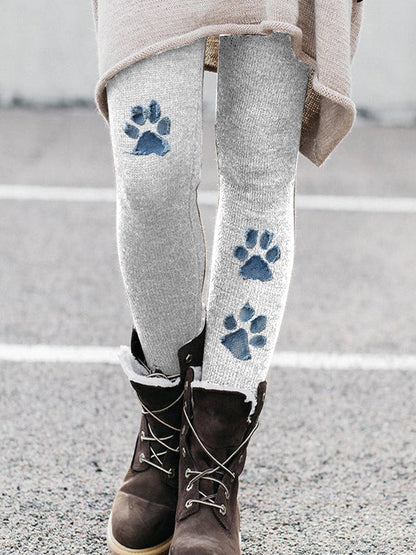 Leggings de patte de denim des femmes