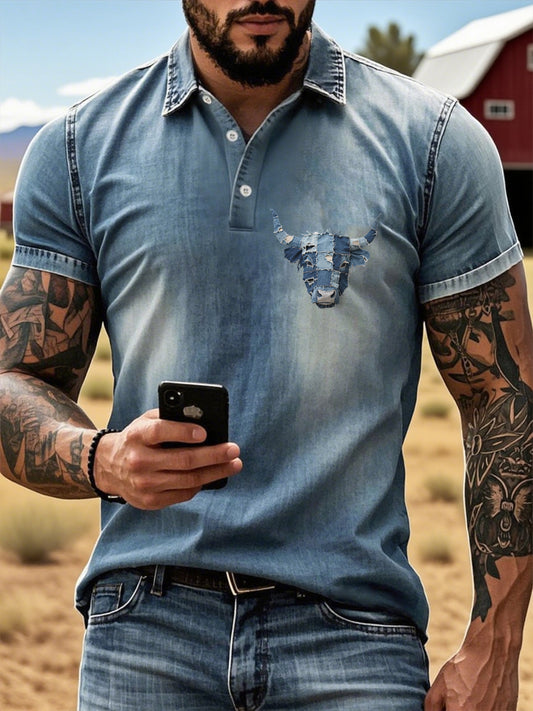 T-shirt Western Highland Cattle Homme