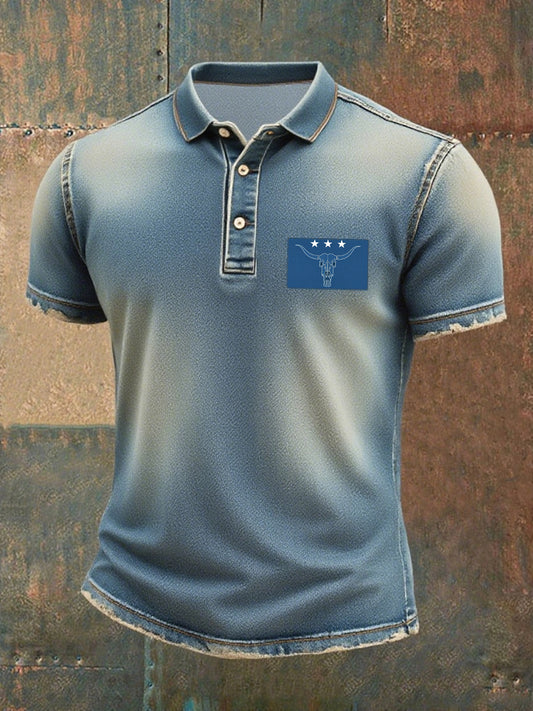 T-shirt Western Denim Homme