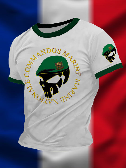 T-shirt à manches courtes Commandos Marine Homme