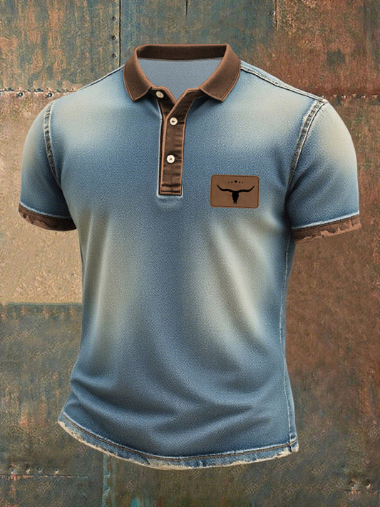 T-shirt Western Denim Homme