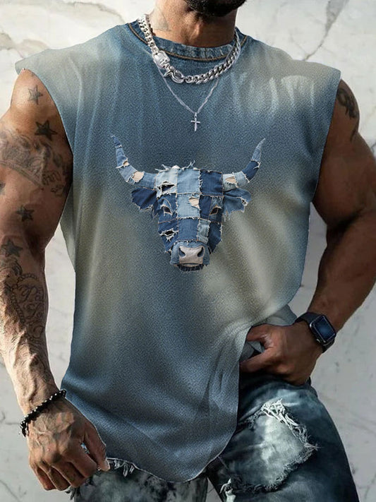 T-shirt Western Highland Cattle Homme