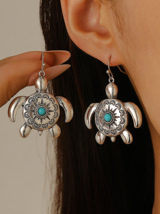 Boucles d'oreilles Vintage Turtle Femme